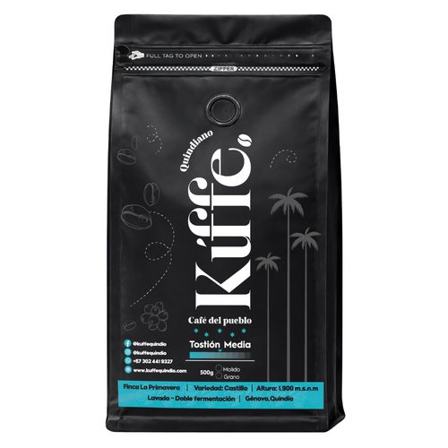 Kuffe Quindío – Café Especial Doble Fermentación 500g | Café Premium Colombia